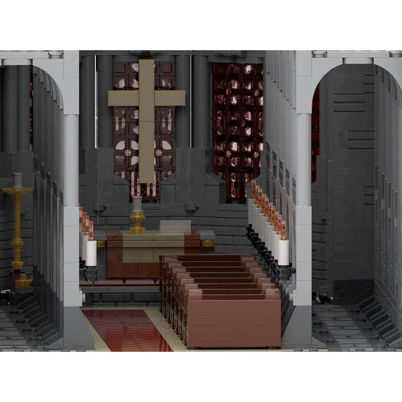 Church MOC Building Kit | Medieval Historic Architecture Model - 6