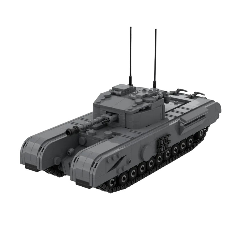 Churchill Mark VII WWII British Heavy Tank MOC Building Kit - 1