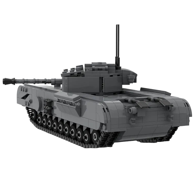Churchill Mark VII WWII British Heavy Tank MOC Building Kit - 3