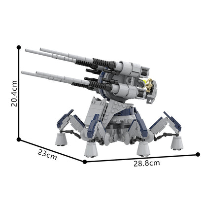 cis anti-aircraft artillery building kit | star wars | moc-204431 - 3