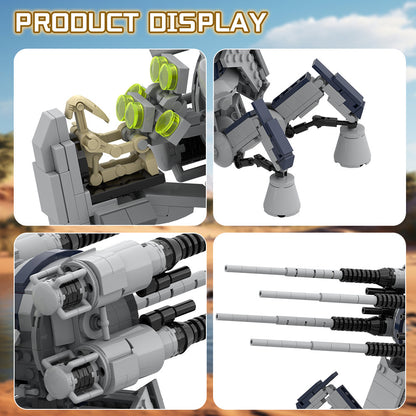 cis anti-aircraft artillery building kit | star wars | moc-204431 - 5