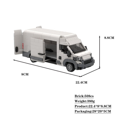 citroën jumper jumbo cargo van building set | moc-175908 - 4