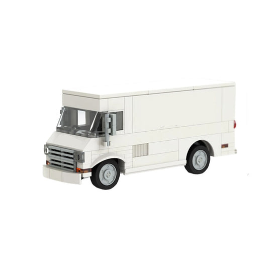 City Express Courier Step Van MOC Building Kit | Delivery Vehicle Model - 1