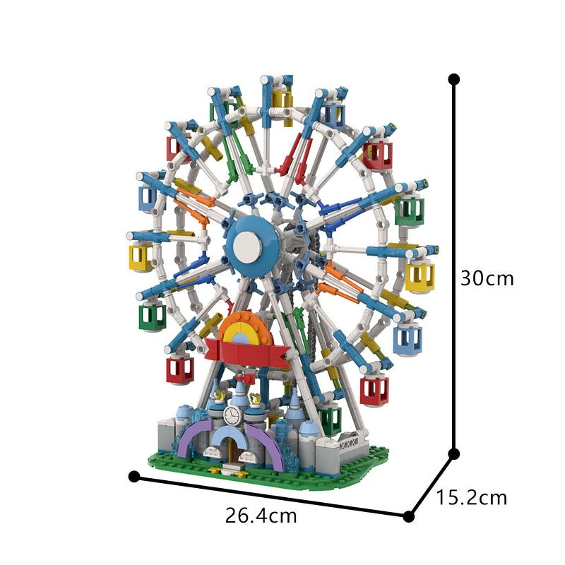 City Ferris Wheel Architecture MOC Building Kit | Amusement Park Model - 4