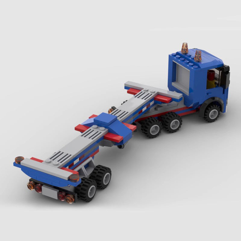 city lines truck & trailer building set | moc-87396 - 2