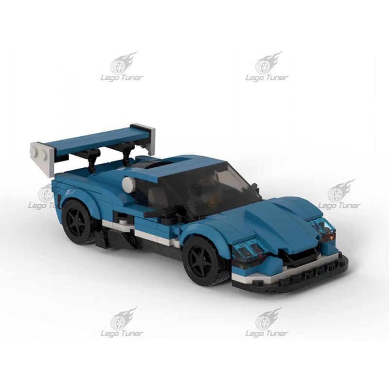 City Sports Car Building Kit | 8 Stud Wide | LEGO-Compatible MOC - 2