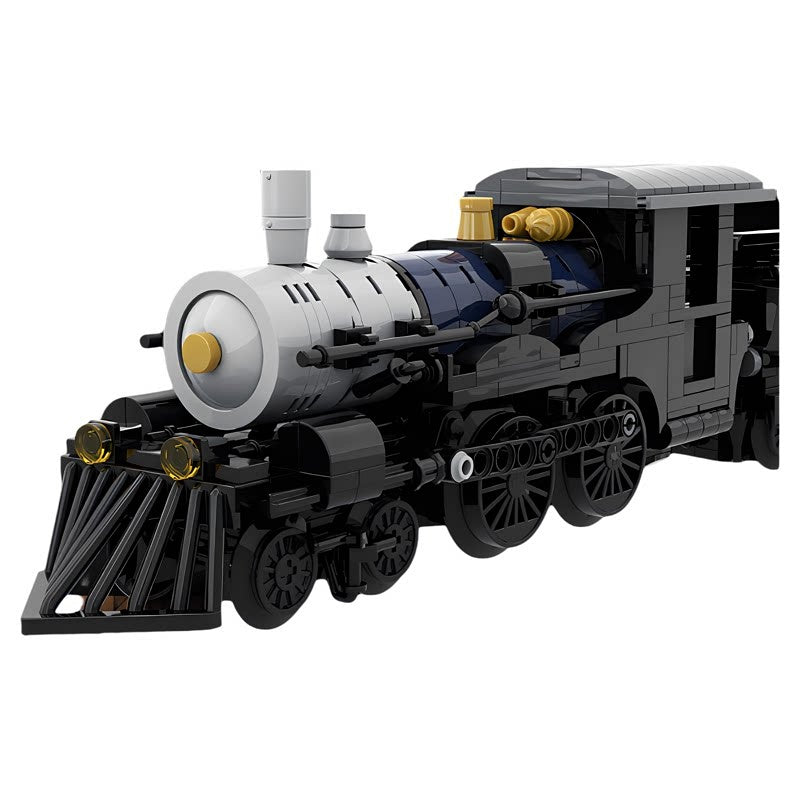 City Steam Train MOC Building Kit | Classic Locomotive Model - 1