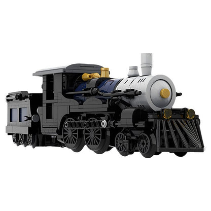City Steam Train MOC Building Kit | Classic Locomotive Model - 2