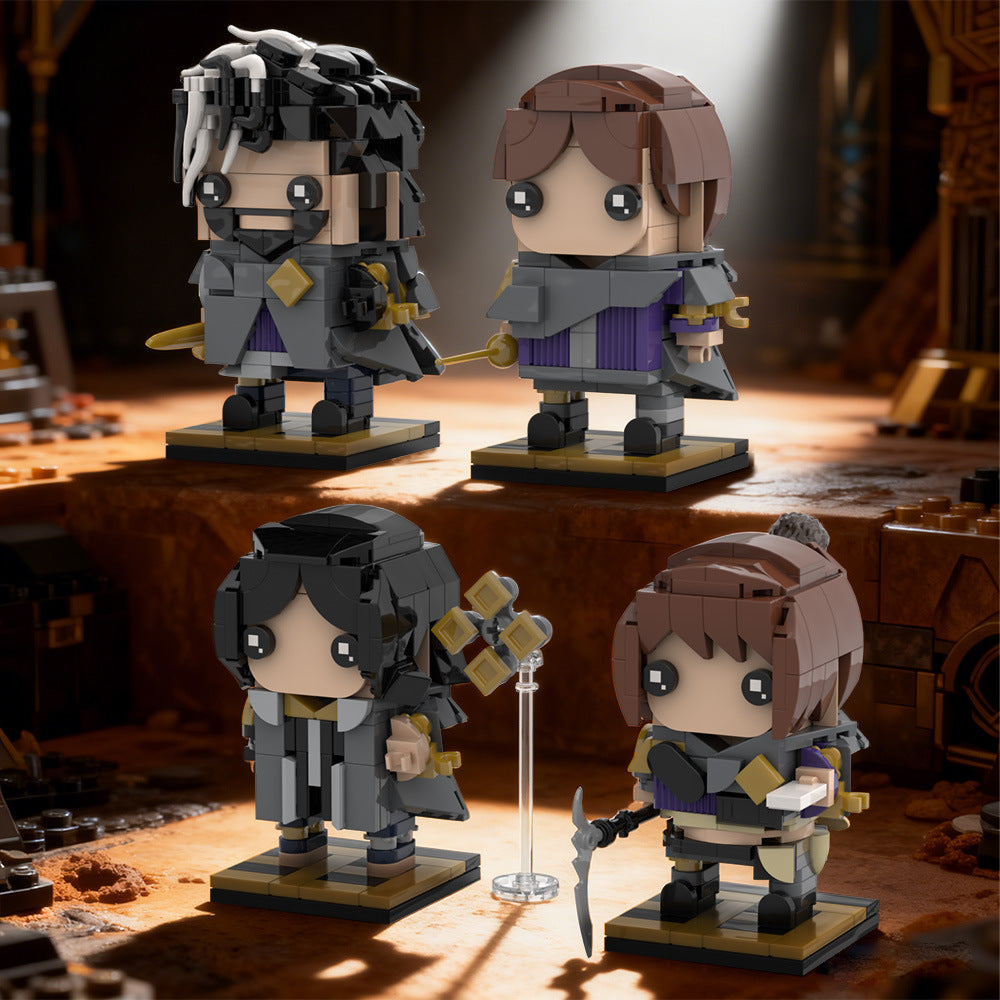 clair obscur expedition 33 protagonists brickheadz building kit | lego compatible moc - 2