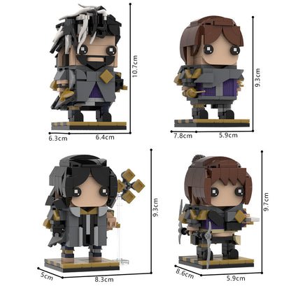 clair obscur expedition 33 protagonists brickheadz building kit | lego compatible moc - 3