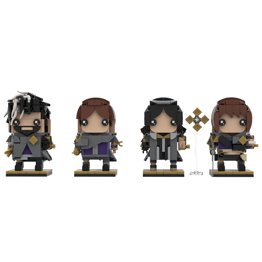 clair obscur expedition 33 protagonists brickheadz building kit | lego compatible moc - 4