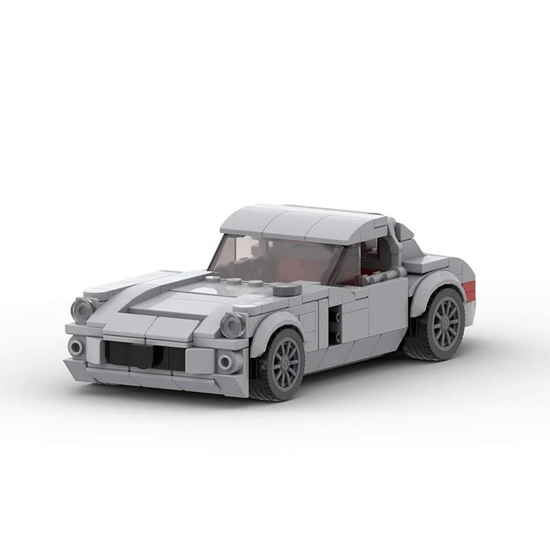 Classic 1950s Gullwing Racing Car Building Kit | LEGO-Compatible MOC - 4