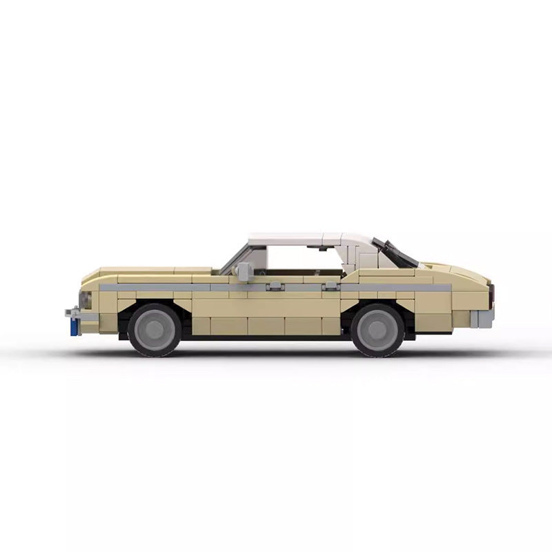 Classic 1970s American Sedan Building Kit | LEGO-Compatible MOC - 2