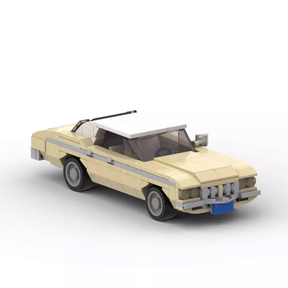 Classic 1970s American Sedan Building Kit | LEGO-Compatible MOC - 3