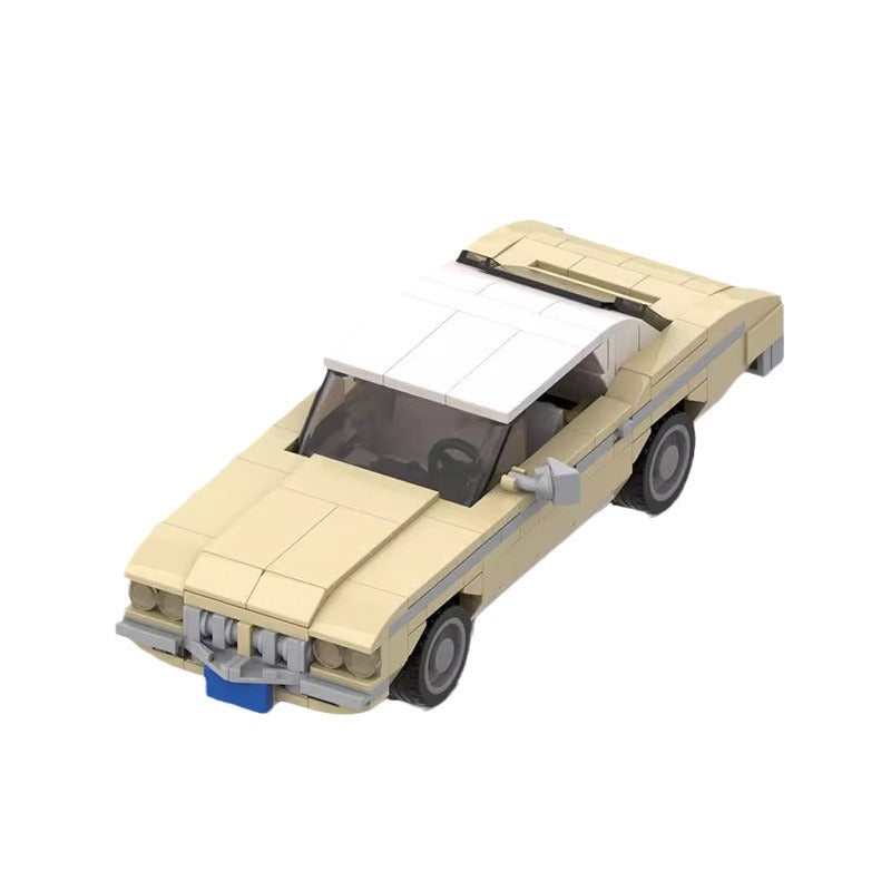 Classic 1970s American Sedan Building Kit | LEGO-Compatible MOC - 5