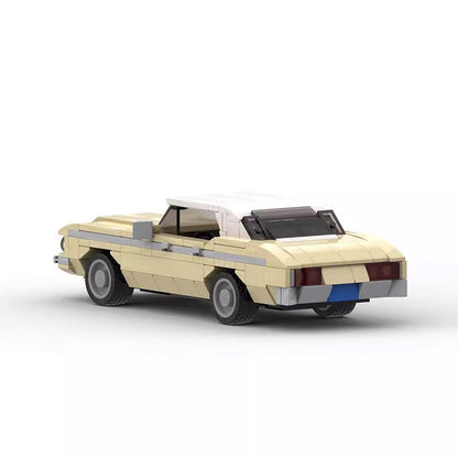 Classic 1970s American Sedan MOC Building Kit | Vintage Car Model - 4