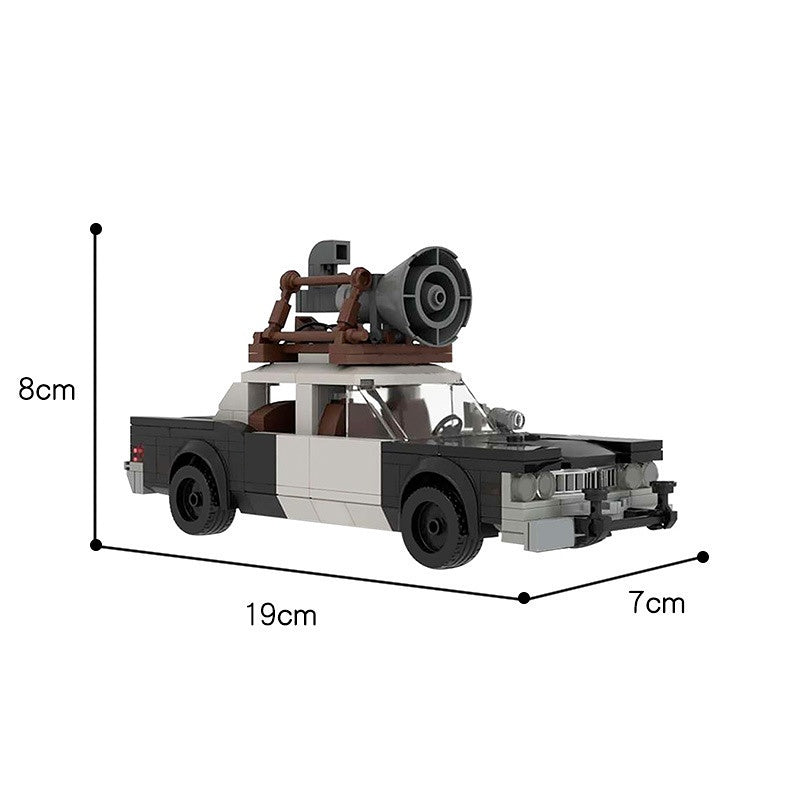 Classic 1970s Chicago Police Car Building Kit | LEGO-Compatible MOC - 2