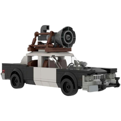 Classic 1970s Chicago Police Car Building Kit | LEGO-Compatible MOC - 3
