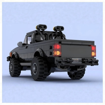 Classic 4x4 Pickup Truck MOC Building Kit | 8-Wide Off-Road Vehicle - 2