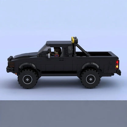 Classic 4x4 Pickup Truck MOC Building Kit | 8-Wide Off-Road Vehicle - 4