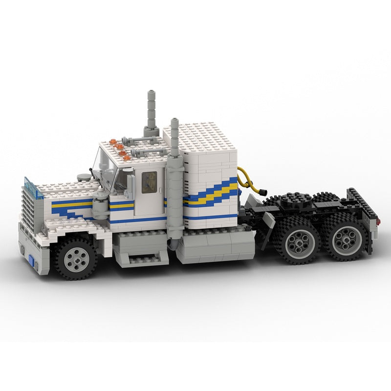 Classic 6x4 Cab-Over Highway Tractor MOC Building Kit - 1