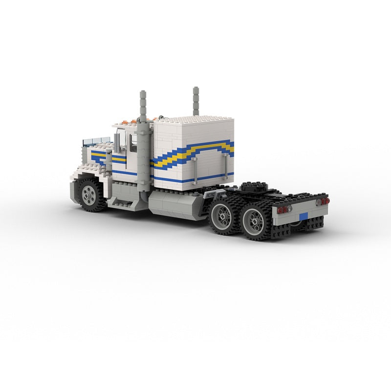 Classic 6x4 Cab-Over Highway Tractor MOC Building Kit - 3