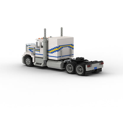 Classic 6x4 Cab-Over Highway Tractor MOC Building Kit - 3