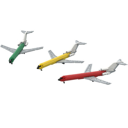 Classic 727-200 Trijet MOC Building Kit | Commercial Aircraft Model - 1