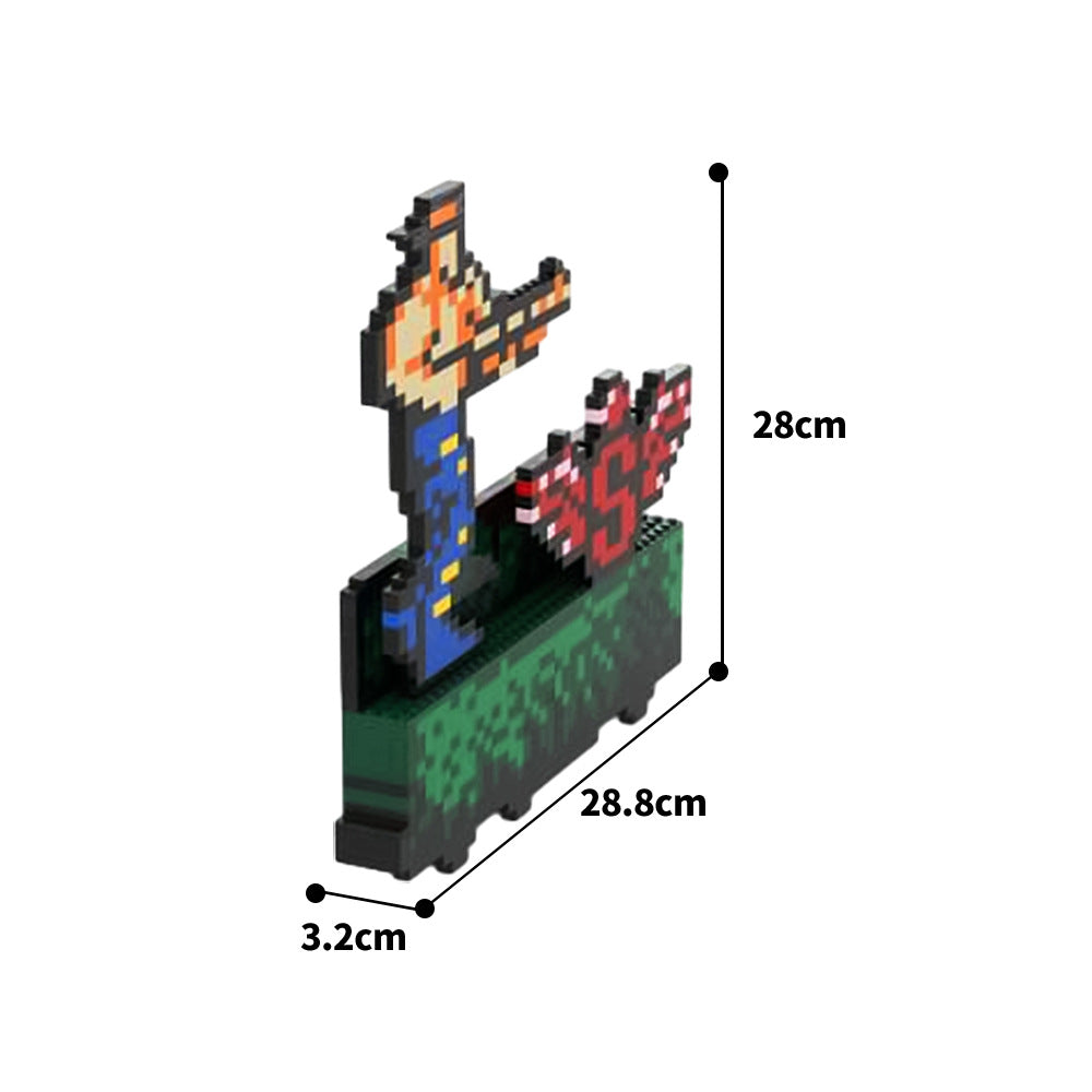Classic 8-Bit Jungle Commando Scene Building Kit - 4