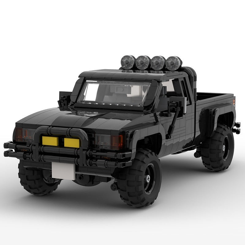 Classic 80s Pickup Truck MOC Building Kit | Vintage Vehicle Model - 2