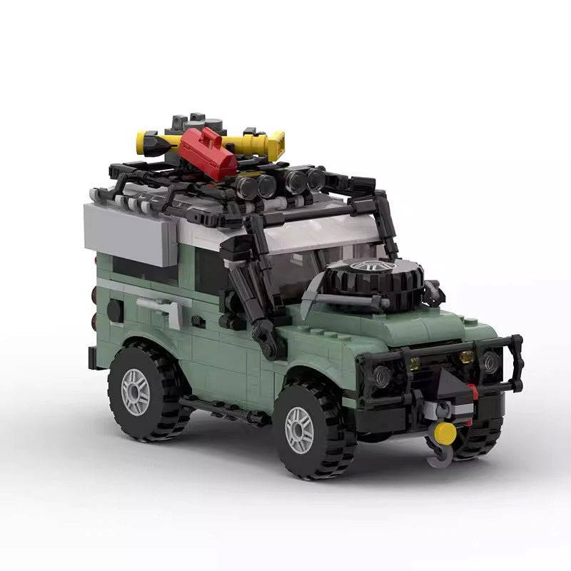 Classic 90 British 4x4 Off-Road Vehicle Building Kit | 8-Wide Compatible MOC - 4