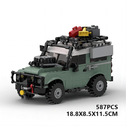 Classic 90 British 4x4 Off-Road Vehicle Building Kit | 8-Wide Compatible MOC - 6