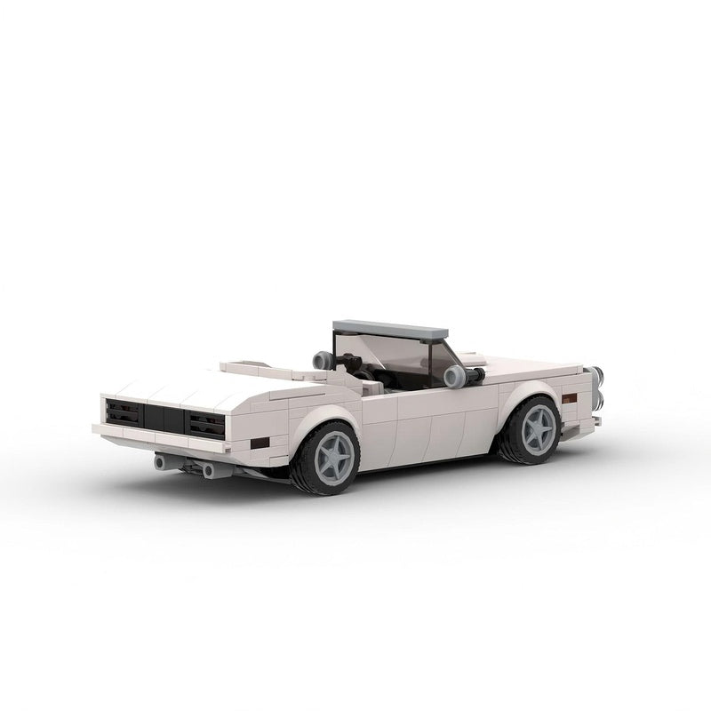Classic American Muscle Convertible Building Kit | 8-Wide LEGO-Compatible MOC - 4