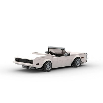 Classic American Muscle Convertible Building Kit | 8-Wide LEGO-Compatible MOC - 4