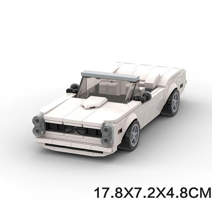 Classic American Muscle Convertible Building Kit | 8-Wide LEGO-Compatible MOC - 6