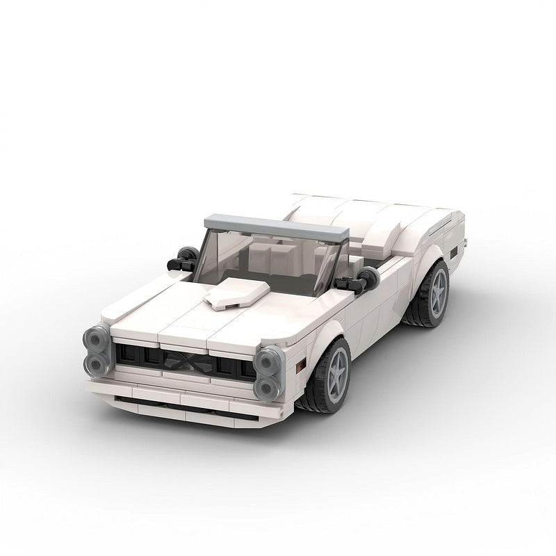 Classic American Muscle Convertible MOC Building Kit | 8-Wide Car Model - 2