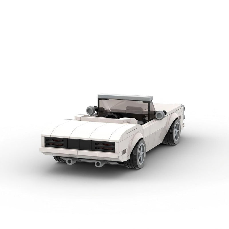 Classic American Muscle Convertible MOC Building Kit | 8-Wide Car Model - 5