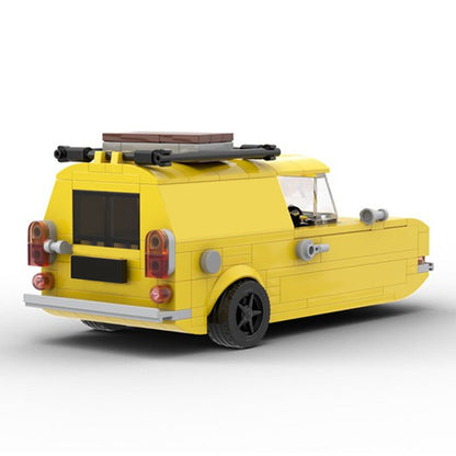 Classic British 3-Wheel Van Building Kit | LEGO-Compatible MOC - 2