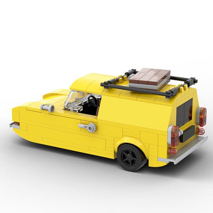 Classic British 3-Wheel Van Building Kit | LEGO-Compatible MOC - 4
