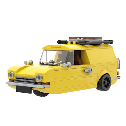 Classic British 3-Wheel Van Building Kit | LEGO-Compatible MOC - 5