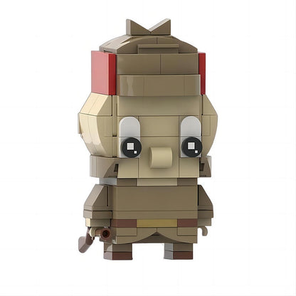 Classic Bunny Cartoon BrickHeadz Building Kit | LEGO-Compatible MOC - 9