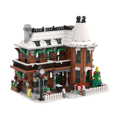 Classic Christmas Townhouse MOC Building Kit - 5