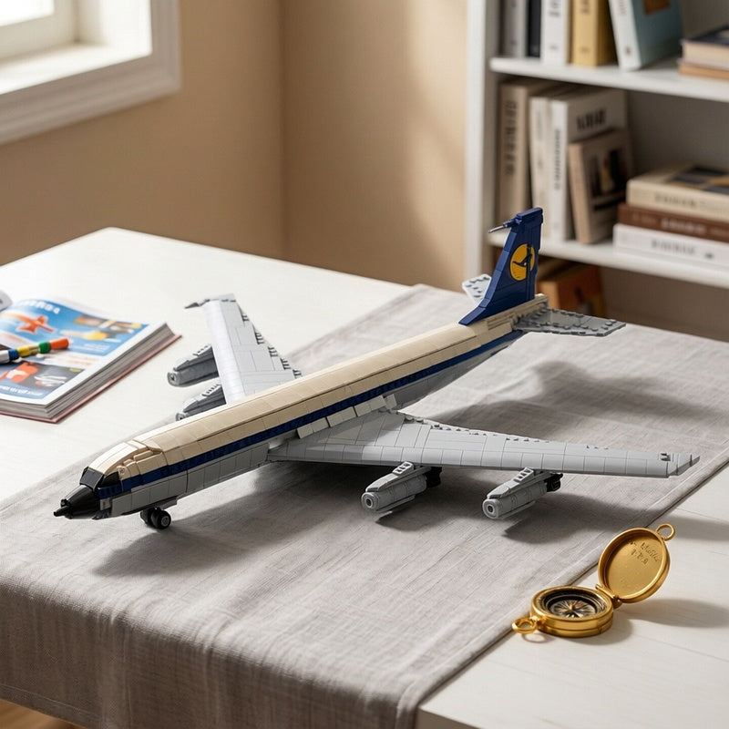 Classic Four-Engine 707 Jet Airliner MOC Building Kit - 2