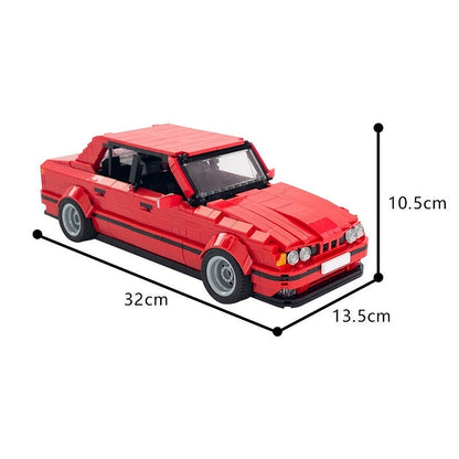 Classic German Sedan E34 MOC Building Kit | Vintage Vehicle Model - 4