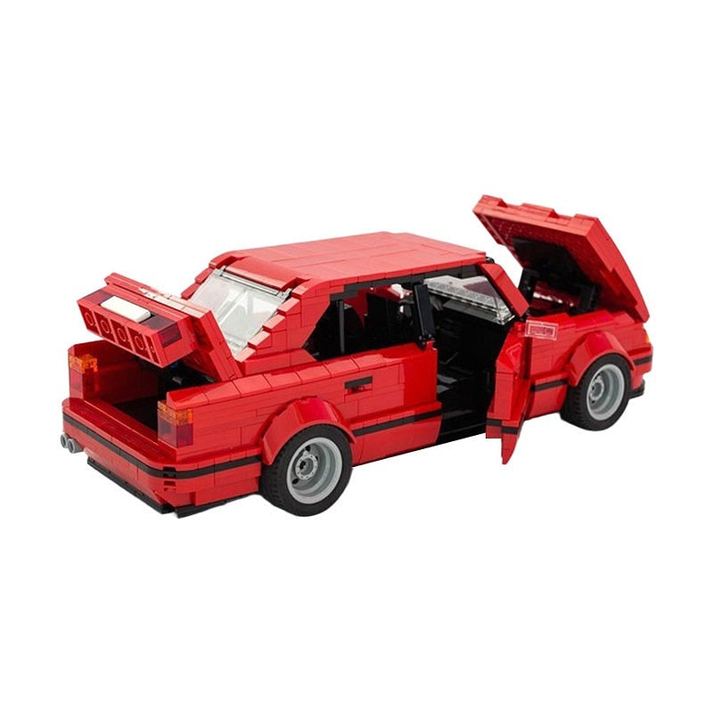 Classic German Sedan E34 MOC Building Kit | Vintage Vehicle Model - 5