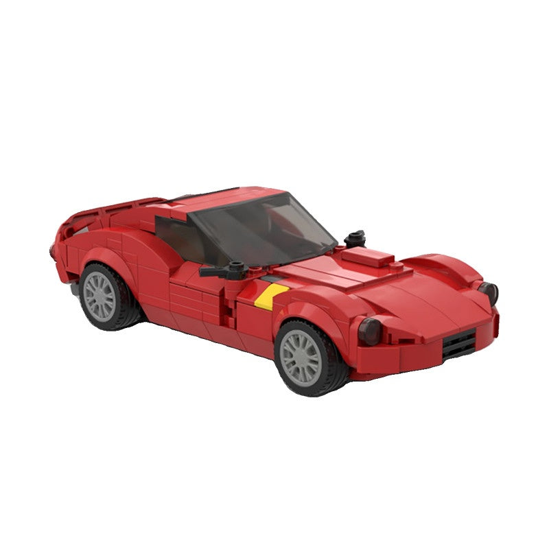 Classic Italian GTO Sports Car Building Kit | 8-Stud Compatible MOC - 2