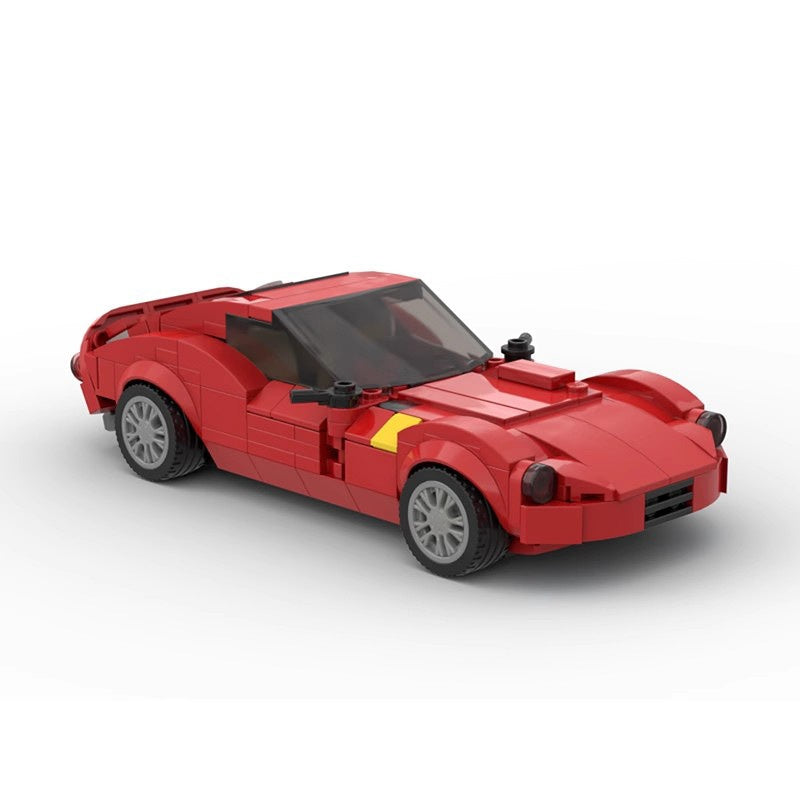 Classic Italian GTO Sports Car Building Kit | 8-Stud LEGO-Compatible MOC - 3