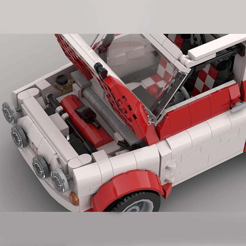 Classic Italian Mini Racing Car Building Kit | LEGO-Compatible MOC - 3