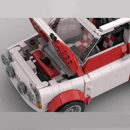 Classic Italian Mini Racing Car Building Kit | LEGO-Compatible MOC - 3