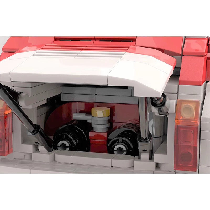 Classic Italian Mini Racing Car Building Kit | LEGO-Compatible MOC - 4
